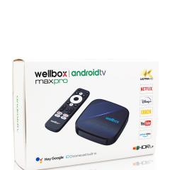 Wellbox Max Pro 16gb 4K Android Tv Box Netflix 4K 2024