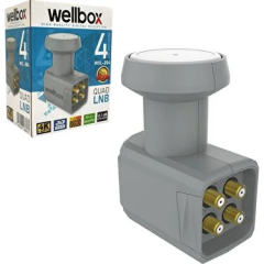 Wellbox 4'lü Lnb Dörtlü (Quad) Gold 0.1db 3D 4K Wellbox WXL-204