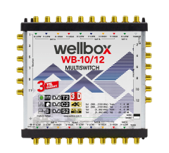 Wellbox 10/12 Uydu Santrali Kaskatlı/Sonlu Multiswitch WXM-1012