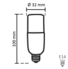 Noas 8W E14 Duylu Buji Pil Led Ampül YL96-0701-P, YL96-0702-P