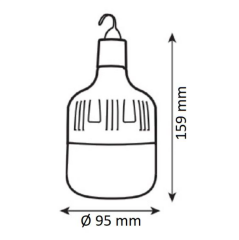 Noas 30 Watt Taşınabilir Şarjlı Torch Led Ampul YL95-3101