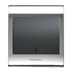 Viko Panasonic Thea Blu Vavian Anahtar, Çerçeve Chrome+Beyaz, Kapak Füme