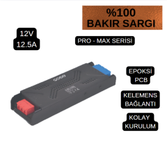 Noas 12,5 Amper 150W 12 Volt Şerit Led Trafosu Slim Bakır Sargı Promax Serisi YL20-1500