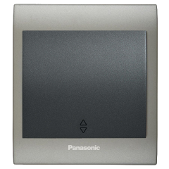 Viko Panasonic Thea Blu Vavian Anahtar, Çerçeve Inox Matt+Dore, Kapak Füme