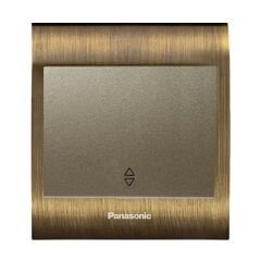 Viko Panasonic Thea Blu Vavian Anahtar, Çerçeve Antique+Dore, Kapak Dore