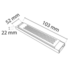 Noas 5 Amper 60W 12 Volt Şerit Led Trafosu Ultra Slim Adaptör YL25-0060