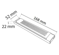 Noas 16 Amper 200W 12 Volt Şerit Led Trafosu Ultra Slim Adaptör YL25-0200