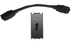 Viko Panasonic Modüler Füme HDMI Konnektör Alt+Kapak 1M - WVTT14794DG-TR