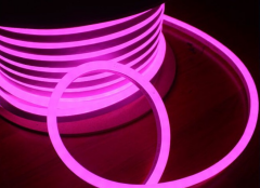 Noas 220 Volt Dış Mekan NEON Led 120 Led / Metre (8X16 mm) YL42-0001 Pembe