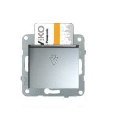 Viko Artline Novella Metalik Beyaz Enerji Saver Mekanik Anahtarlı 230 Volt Çerçevesiz 92605625