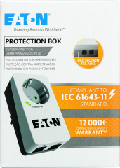 Eaton Tekli Akım Korumalı Priz Beyaz Surge Hunter PB1D Box-1