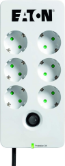 Eaton 6'lı Akım Korumalı Priz Beyaz Surge Hunter PB6D Box-6