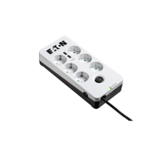 Eaton 6'lı Akım Korumalı Priz 2 usb Portlu Beyaz Surge Hunter PB6UD Box-6-usb
