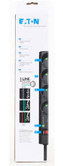 Eaton 4'lü Akım Korumalı Priz Siyah Anahtarlı Surge Hunter PS4D Strip-4
