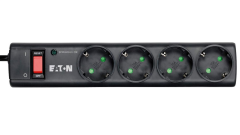 Eaton 4'lü Akım Korumalı Priz Siyah Anahtarlı Surge Hunter PS4D Strip-4