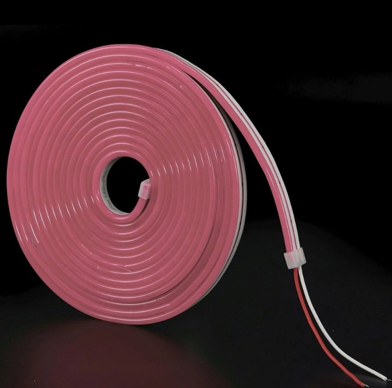 Noas 12 Volt Dış Mekan NEON Led 120 Led YL42-0121 (5 Metre) Pembe