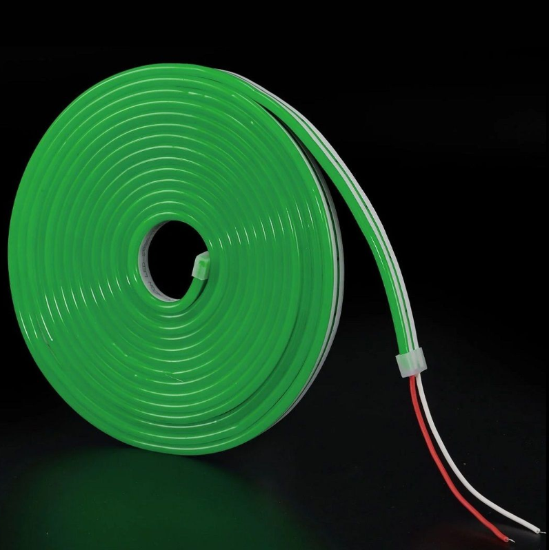 Noas 12 Volt Dış Mekan NEON Led 120 Led YL42-0121 (5 Metre) Yeşil
