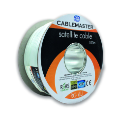 Cablemaster 100M Rg6 U4 80 Tel Ekstra Bakır Makaralı Koaksiyel Uydu Kablosu CM-104