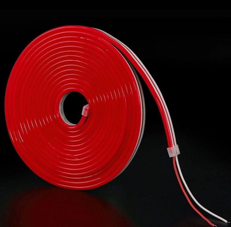 Noas 12 Volt Dış Mekan NEON Led 120 Led YL42-0121 (5 Metre) Kırmızı