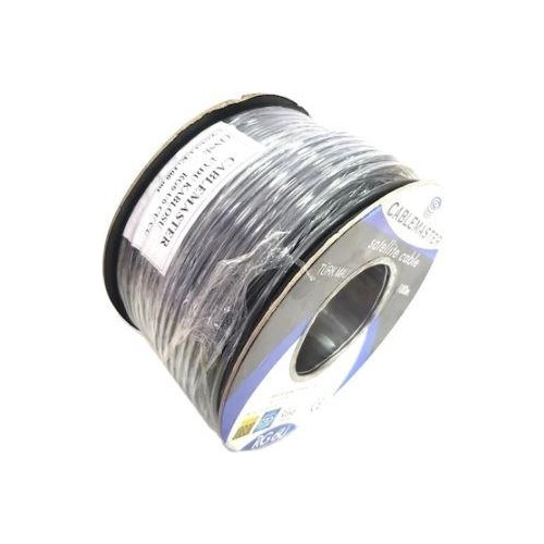 Cablemaster 100M Rg6 U6 80 Tel Bakır Makaralı Uydu Kablosu Siyah CM-106