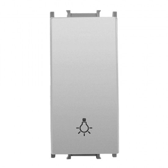 Viko Panasonic Modüler Metalik Beyaz Light Yaylı Anahtar 1M Kapak - WVTR10164MW-TR