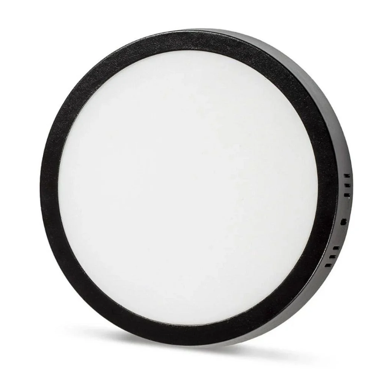 Noas 18w Sıva Üstü Yuvarlak Siyah Kasa Led Panel YL14-1800-S, YL14-1801-S