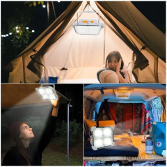 Cata Miami 200W Portatif Taşınabilir Şarjlı Solar Led Projektör Dimlenebilir Işık CT-4698