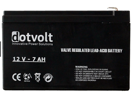 Dotvolt 12 Volt 7 Ah Kuru Tip UPS Aküsü DT7-12