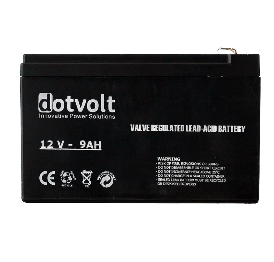 Dotvolt 12 Volt 9 Ah Kuru Tip UPS Aküsü DT9-12