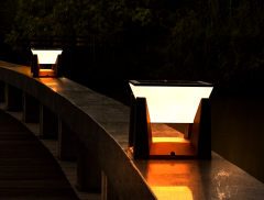 Wow 30w Beyaz Işık 6500K Solar Kare Set Üstü Bahçe Armatürü W-1340