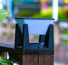 Wow 60w Beyaz Işık 6500K Solar Kare Set Üstü Bahçe Armatürü W-1341