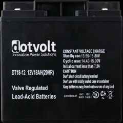 Dotvolt 12 Volt 18 Ah Kuru Tip UPS Aküsü DT18-12