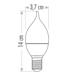 Cata 7W Led Kıvrık Buji Ampul 680 Lümen E14 Duy CT-4080