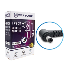 WellPower 48 Volt 2 Amper Scooter Hoverboard Şarj Adaptörü WP-4802PS