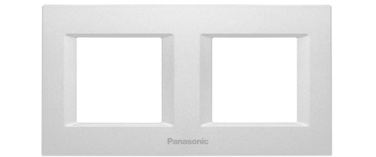 Viko Panasonic Thea 2x2M Optima Serisi Metalik Beyaz Renk Çerçeve - WVTF08481MW-TR