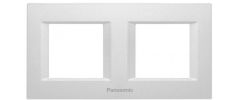 Viko Panasonic Thea 2x2M Optima Serisi Metalik Beyaz Renk Çerçeve - WVTF08481MW-TR