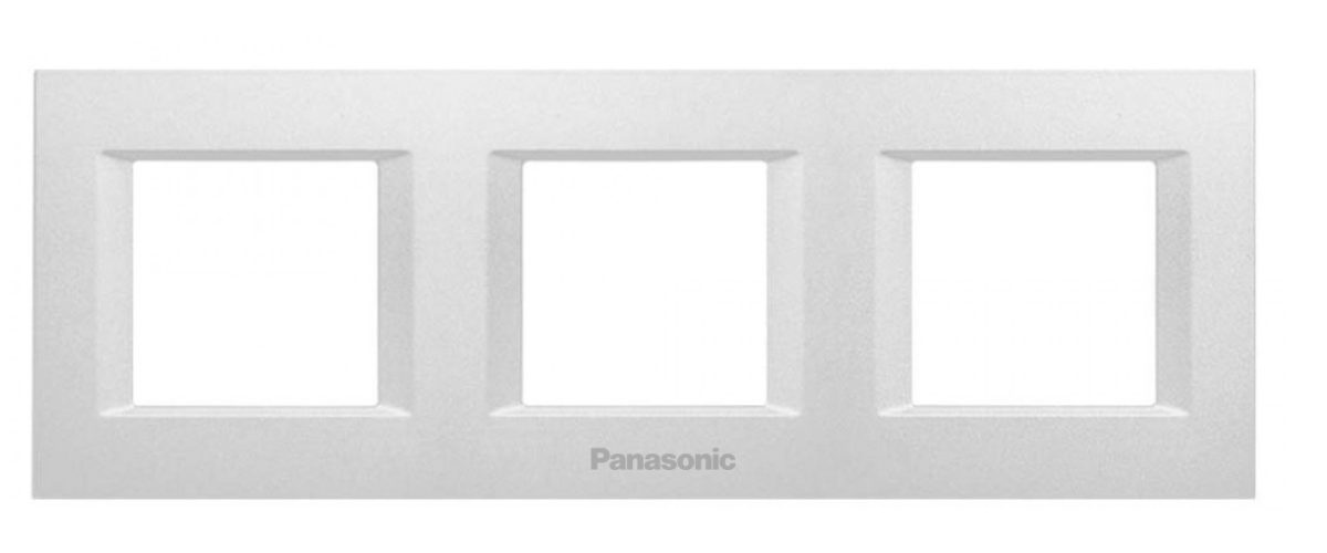 Viko Panasonic Thea 3x2M Optima Serisi Metalik Beyaz Renk Çerçeve - WVTF08491MW-TR
