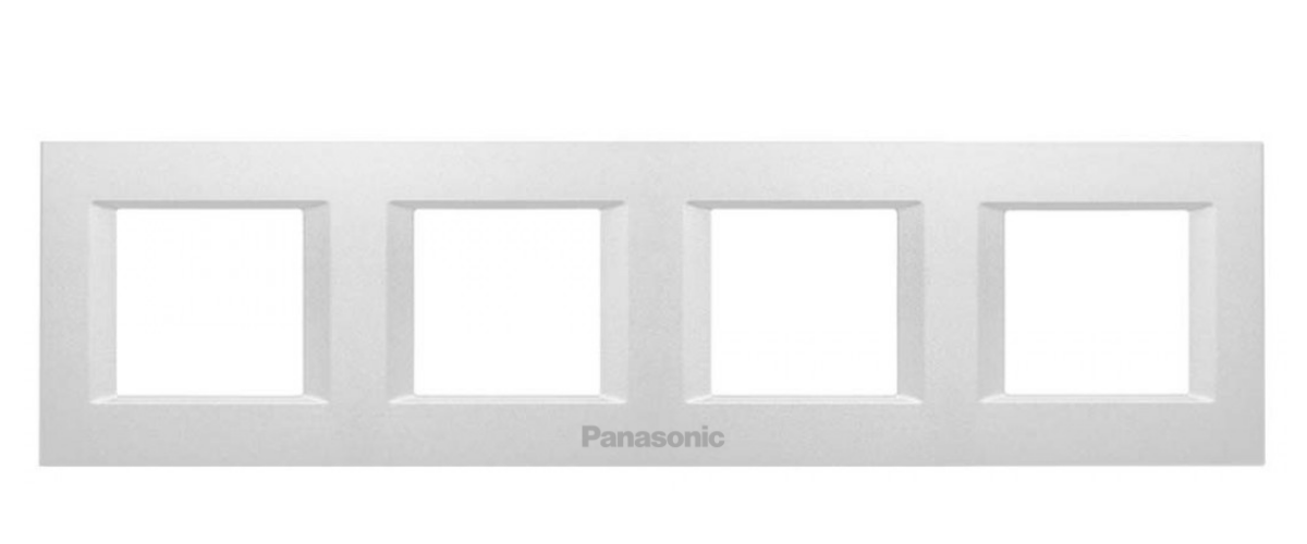 Viko Panasonic Thea 4x2M Optima Serisi Metalik Beyaz Renk Çerçeve - WVTF08501MW-TR