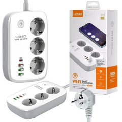 Ldnıo Sew3452 30 W Usb + Pd + 220 V Akım Korumalı Priz Wi-Fi Akıllı Şarj Adaptörü