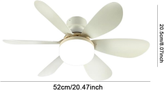 Helios Daisy 50W Led 6 Pervaneli 52cm Tavan Vantilatörü E27 Duylu HS 9302