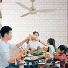 Helios Venüs 70w Ledli 100cm 3 Renk Mod Beyaz Renk 3 Kanatlı Tavan Vantilatörü HS 9303