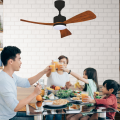 Helios Wooden 70w Ledli 100cm 3 Renk Mod Ahşap Renk 3 Kanatlı Tavan Vantilatörü HS 9305