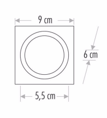 Cata Yeşim Dekoratif Cam Spot Ct-6647