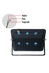 Cata 30w LED Projektör Beyaz Işık 6500k Platinium 2550 Lümen CT-4657