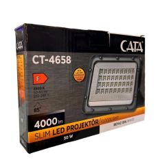 Cata 50w LED Projektör Beyaz Işık 6500k Platinium 4000 Lümen CT-4658