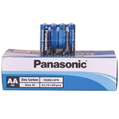 Panasonic R6BE/4PS Manganez AA Kalın Kalem Pil 60'lı Paket