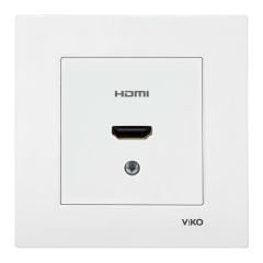Viko Karre Beyaz HDMI Konnektör Prizi ÇERÇEVELİ
