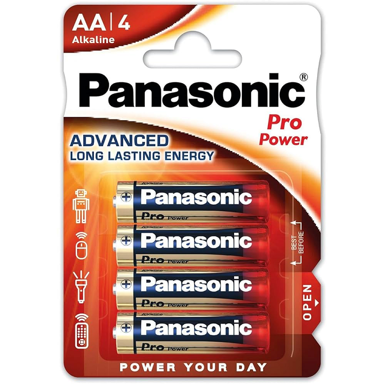 Panasonic LR6PPG/4BP Alkalin Pro Power AAA Kalın Kalem Pil 4'lü Paket