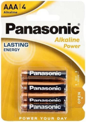 Panasonic LR03APB/4BP Alkalin Power AAA İnce Kumanda Pili 4'lü Paket