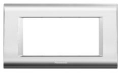 Viko Panasonic Thea 4M Sistema Chrome+Metalik Beyaz Çerçeve - WVTF18445CH-TR
